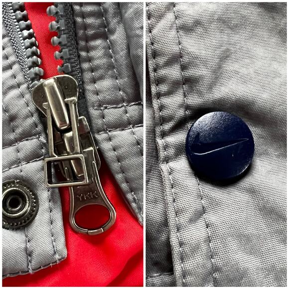 Nike vintage Puffer Coat Jacket 90’s gray Blue men’s size XXL - Picture 8 of 16